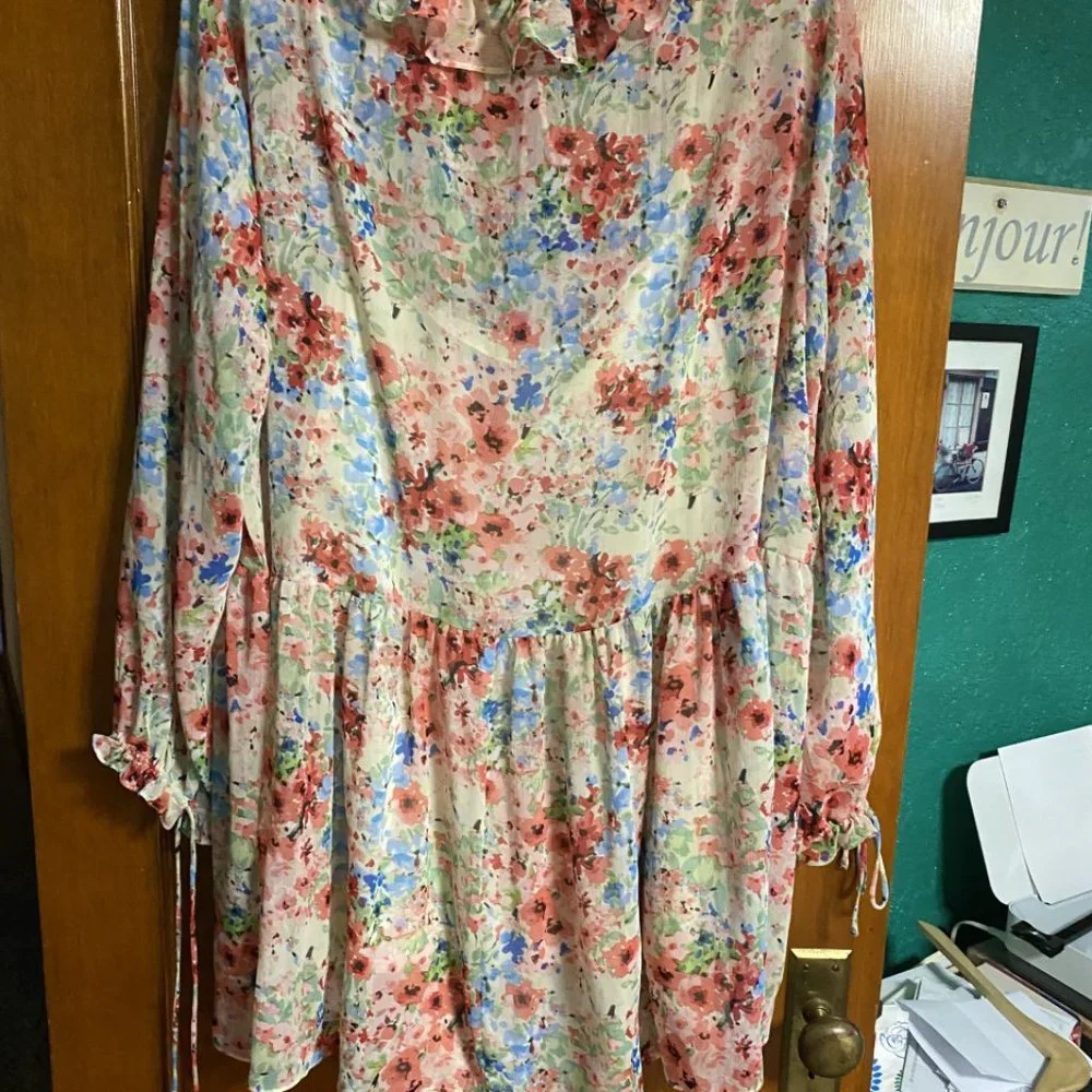 Short Ruffled Dress - Picture 3 of 5